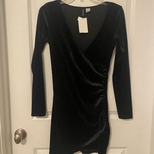 Velvet black dress